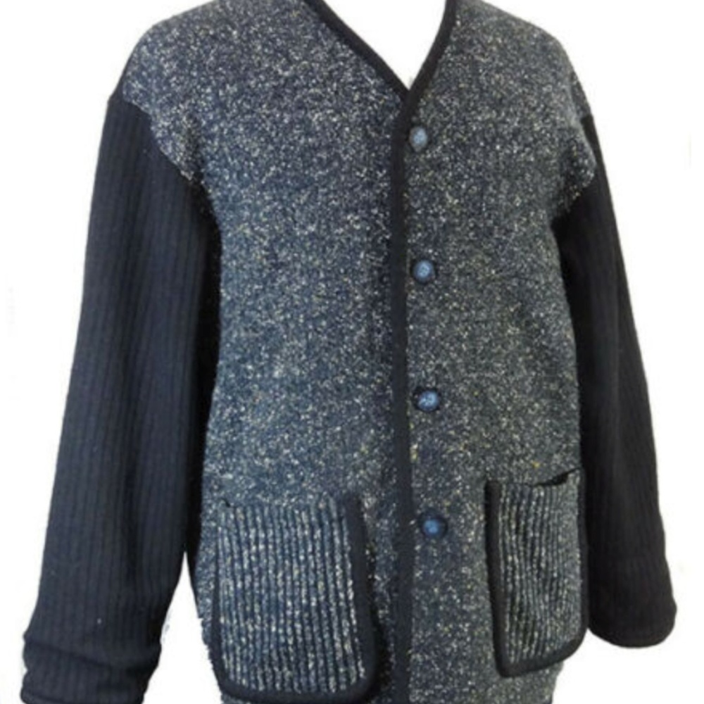 Luka Barryen Mens Jacket Sweater Coat Button Down